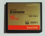Card CF 16GB Sandisk 120 UDMA7, Ophalen of Verzenden, Zo goed als nieuw, Fotocamera