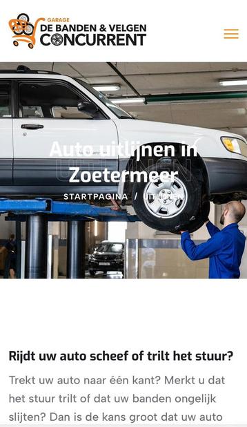 Auto 3D uitlijnen actie! Bij de banden en velgen concurrent beschikbaar voor biedingen