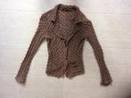 vest / jasje - bruin - opengewerkt - maat S/M, Ophalen of Verzenden, Gedragen, Maat 38/40 (M), Bruin
