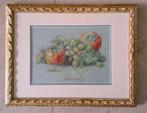 Stilleven met appels en druiven ca.1950 - van Donselaar, Antiek en Kunst, Ophalen of Verzenden
