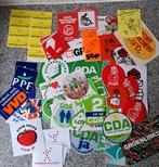 Partij vintage stickers Politieke partijen, Verzamelen, Ophalen of Verzenden, Zo goed als nieuw