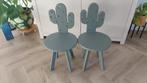 Stoeltjes 2 stuks in kleur oud groen, Ophalen of Verzenden, Stoel(en)