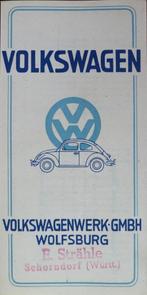 Folder VOLKSWAGEN Kever 1948 Bril Kever, Boeken, Auto's | Folders en Tijdschriften, Ophalen of Verzenden, Nieuw, Volkswagen