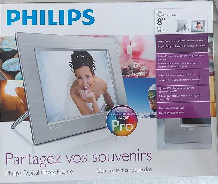 PHILIPS digitale fotolijst, Audio, Tv en Foto, Fotografie | Digitale fotolijsten, Zo goed als nieuw, Ophalen of Verzenden