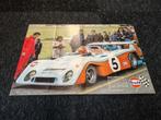 Reclame Poster (A4) Gulf Mirage/ Gijs Van Lennep (1974), Ophalen, Gebruikt, Auto's