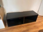 IKEA BESTÅ TV bench, black-brown, 120x40x38 cm, Ophalen of Verzenden, Zo goed als nieuw
