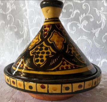 Handgeschilderde Tajine 15 x 15 cm beschikbaar voor biedingen