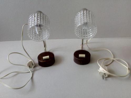 Vintage/retro.Tafellampjes/wekker.Jaren 60.Per stuk geprijsd, Huis en Inrichting, Lampen | Tafellampen, Gebruikt, Minder dan 50 cm