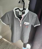 NIEUW Grijs/Wit/Roze wedstrijd polo shirt/blouse, maat XS/S, Dieren en Toebehoren, Paardrijkleding, Dressuur, Nieuw, Ophalen of Verzenden