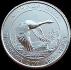 2 OZ MUNT ZILVER 2025 CANADA GOOSE 999 SILVER MUNTEN GANS, Ophalen of Verzenden, Zilver