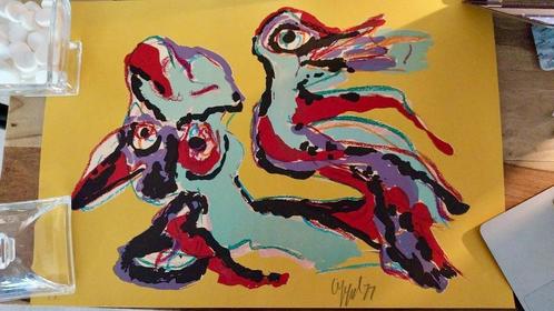 Karel Appel litho (1977) - "4" | "E.A.", Antiek en Kunst, Kunst | Litho's en Zeefdrukken, Ophalen of Verzenden