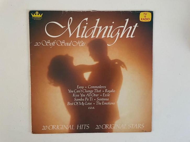 Midnight - 20 soft soul hits. LP, Cd's en Dvd's, Vinyl | Verzamelalbums, Zo goed als nieuw, R&B en Soul, 12 inch, Ophalen of Verzenden