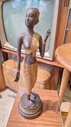 Antiek Afrikaans Danseres Beeld, Antiek en Kunst, Ophalen of Verzenden, Koper