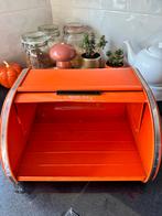Brabantia Broodtrommel Oranje - Vintage Keukenaccessoire, Ophalen of Verzenden, Gebruikt