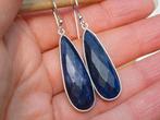 Vanoli 925 zilveren oorbellen met ruwe saffier, Daiva1973@hotmail.com, Hangers, Vanoli, Blauw
