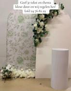 Backdrop gepersonaliseerd voor verhuur, Hobby en Vrije tijd, Ophalen of Verzenden, Zo goed als nieuw, Geboorte of Huwelijk