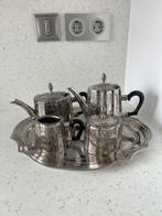 Verzilverd thee/koffie servies, Antiek en Kunst, Antiek | Goud en Zilver, Ophalen of Verzenden, Zilver