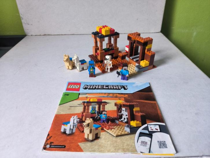 LEGO Minecraft 21167 De Handelsplaats, Kinderen en Baby's, Speelgoed | Duplo en Lego, Gebruikt, Lego, Complete set, Ophalen of Verzenden
