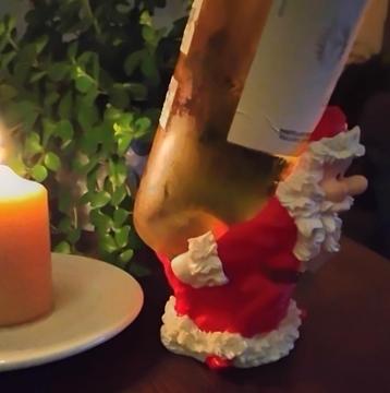 kerstman - wijnfleshouder beschikbaar voor biedingen