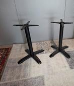 Retro zwaar metaal Gietijzeren tafelpoot 2x. Zie omschr,, Ophalen, Gebruikt, Metaal