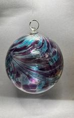 Heksenbal paars blauw glas groot grote, Antiek en Kunst, Ophalen of Verzenden