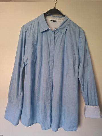 Promiss blauw witte blouse mt 44 beschikbaar voor biedingen