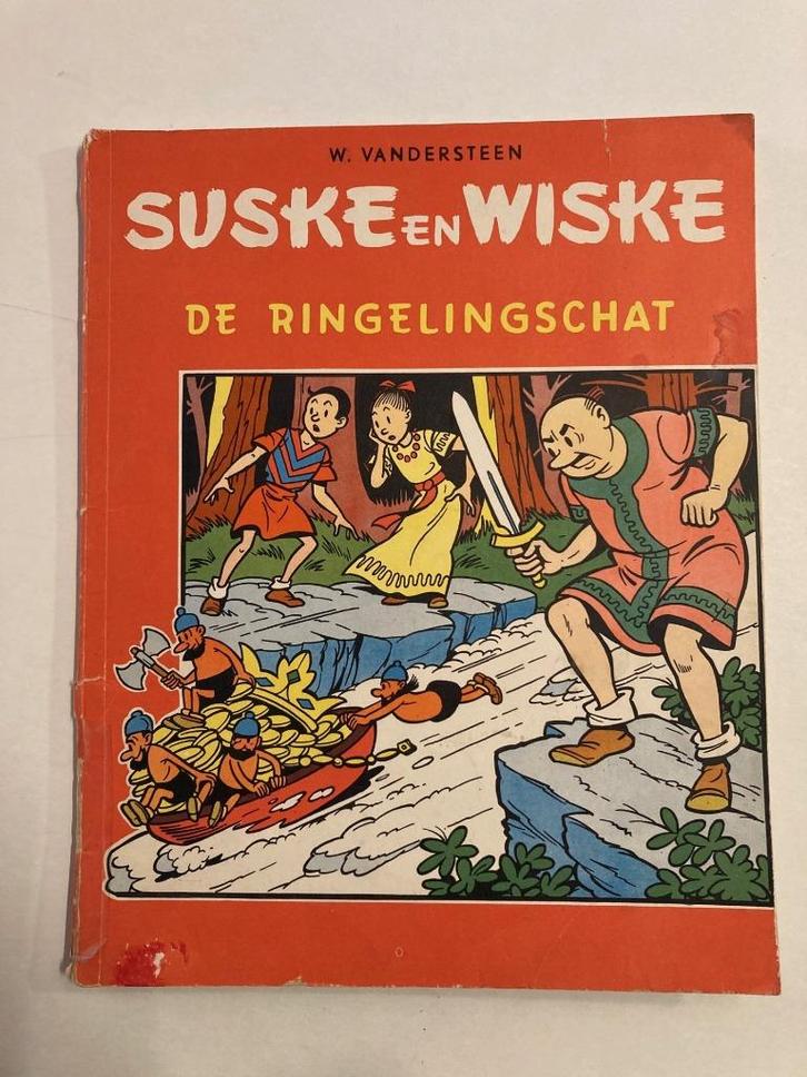 Suske en Wiske - De ringelingschat - Nr7 Vlaams 2kleur 1e dr, Boeken, Stripboeken, Gelezen, Eén stripboek, Verzenden