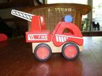 Houten brandweerauto, Ophalen of Verzenden, Zo goed als nieuw