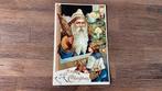 Vintage Duitse kerstkaart met kerstman, Verzenden