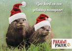 Dierenpark PAWAWI in Belgie viert kerst met de dieren 52, Verzamelen, Ansichtkaarten | Dieren, Ophalen of Verzenden, 1980 tot heden