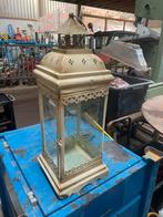 Vintage Kandelaar - Crème/Beige, Ophalen, Gebruikt, Wit, Metaal