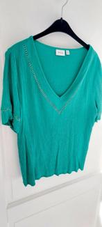 zeegroene viscose Vila blouse top maat 42 met broderie, Vila, Maat 42/44 (L), Ophalen of Verzenden, Zo goed als nieuw