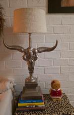 Skull longhorn lamp met riviera maison kap, Ophalen, Zo goed als nieuw, Stof, Minder dan 50 cm
