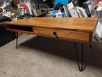 Mooie houten salontafel met lade, Ophalen, Gebruikt