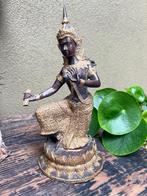 Thailand boeddha danseres brons verguld Thaise 27 cm, Huis en Inrichting, Verburgt Vintage, Ophalen of Verzenden, Schipluidenlaan 20 5035KJ Tilburg