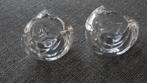 2 kristallen waxinelichtje- waxinelichthouder, Ophalen of Verzenden, Overige materialen, Minder dan 25 cm