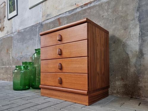 Jaren 80 Ladenkast Teak | Deens Mid Century Design Lade Kast, Huis en Inrichting, Kasten | Ladekasten, Gebruikt, Minder dan 100 cm