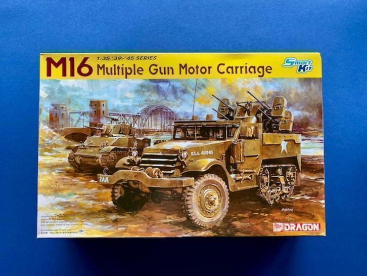 Dragon	6381	M16 Halftrack Multiple Gun Motor Carriage	1/35, Hobby en Vrije tijd, Modelbouw | Auto's en Voertuigen, Nieuw, Tank