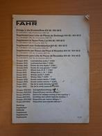 Inlegvel onderdelenboek Fahr KH 40 / KH 40 D, Ophalen of Verzenden, Gelezen, Tractor en Landbouw