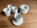 Vier design koffiekopjes met schotels Mosa, Antiek en Kunst, Antiek | Servies compleet, Ophalen