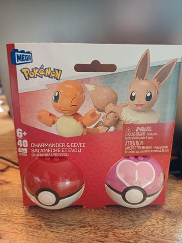 Mega Pokémon Charmander & Eevee Bouwset beschikbaar voor biedingen