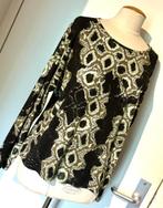 Trui LaSalle Amsterdam shirt blouse slang slang print 44 46, LaSalle Amsterdam, Verzenden, Zwart, Maat 42/44 (L)