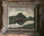Stephan Kip, landschap, schilderij, impressionisme, lijst, Ophalen of Verzenden