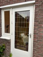 Mooie glas in lood deur, Deurkozijn, Zo goed als nieuw, 150 tot 225 cm, Hout