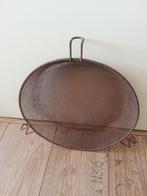 Antieke zeef geleefd roestig groot model, Antiek en Kunst, Ophalen of Verzenden