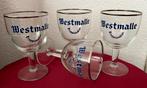 4 vintage Westmalle bokaalglazen, Ophalen of Verzenden, Zo goed als nieuw