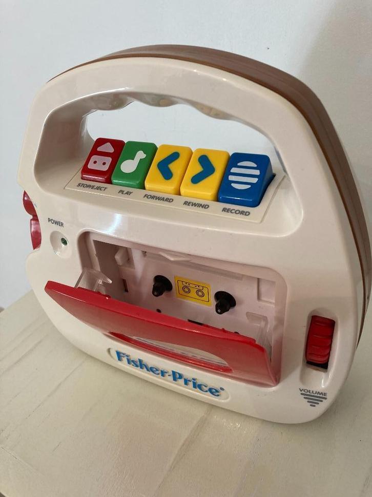 Fisher-Price Vintage Cassettespeler uit 1992 - werkt niet, Kinderen en Baby's, Speelgoed | Fisher-Price, Gebruikt, Ophalen of Verzenden