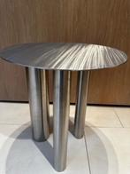 Bijzettafel van Noom interior | Staal Zilver, Huis en Inrichting, Tafels | Sidetables, Ophalen, 50 tot 100 cm, Rond, Zo goed als nieuw