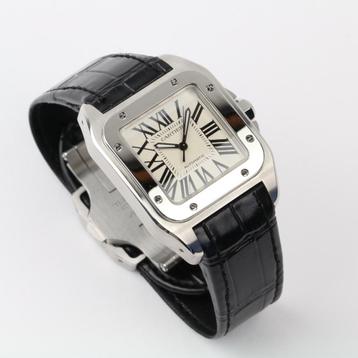 Cartier Santos 100 Medium 2878 (Zeer goed/ 2011) beschikbaar voor biedingen