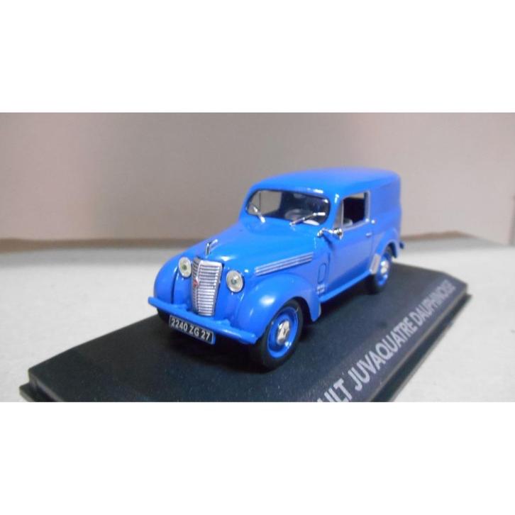 79888: Renault Juvaquatre Dauphinoise - Atlas 1:43, Hobby en Vrije tijd, Modelauto's | 1:43, Zo goed als nieuw, Auto, Overige merken